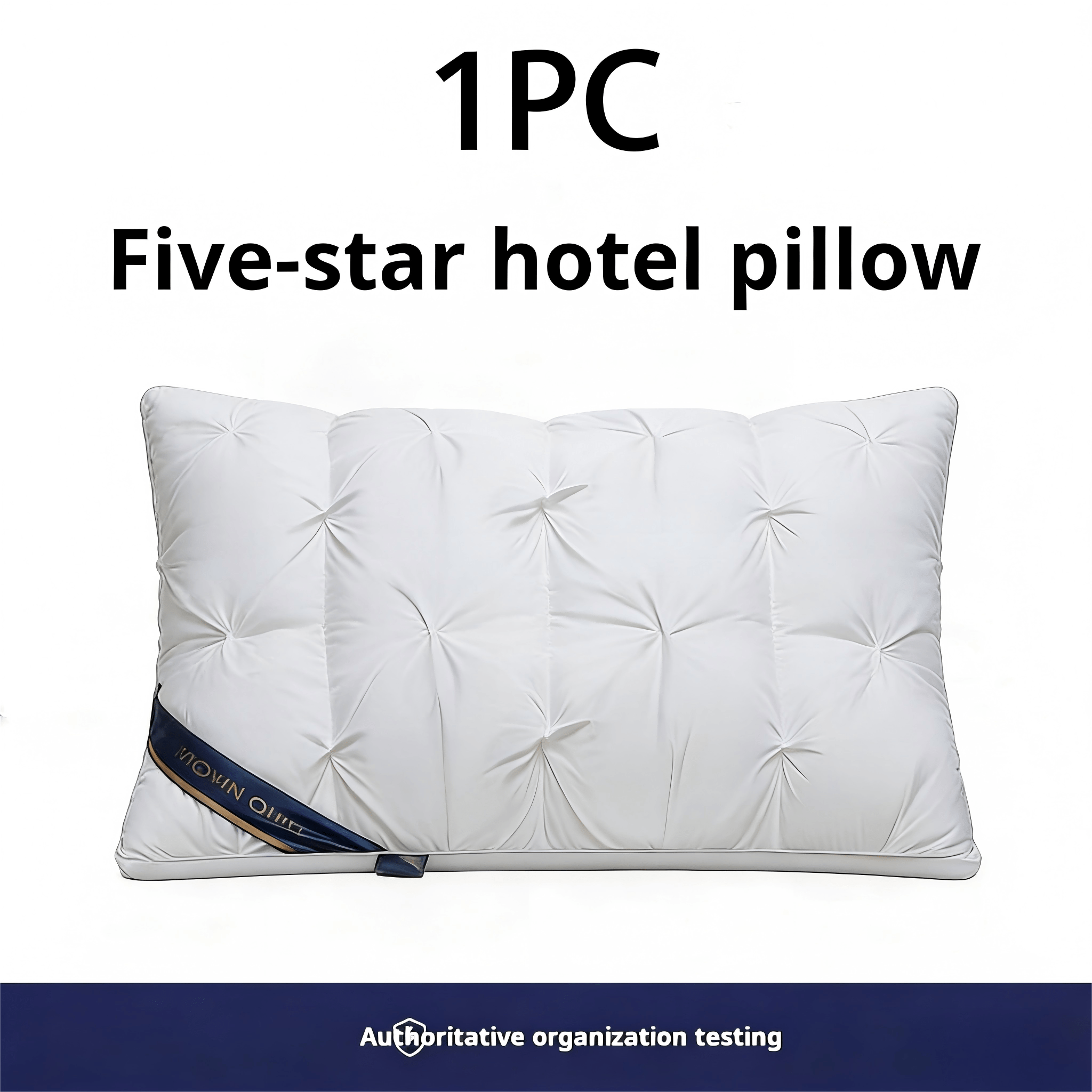 1/2 Piezas de Almohadas de Soporte para el Cuello para un Sueño Relajante, Suaves y Cómodas,Almohada Alta 900g Núcleo de Almohada para Dormir, Absorbe la Humedad y es Transpirable, Adecuadas para Dormitorio, Sala de Estar, Decoración del Hogar
