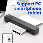 Impresora portátil sin tinta D810B, impresora inalámbrica de viaje, máquina térmica para tatuajes, compatible con papel térmico A4 y carta estadounidense, compatible con teléfonos móviles y portátiles, adecuada para negocios, viajes, oficina y hogar