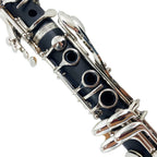 Siemonic Clarinete en Si bemol de 17 llaves, juego de clarinete chapado en níquel con estuche, kit de clarinete para principiantes con kit de limpieza y adicionales, instrumento de viento para práctica, interpretación y uso musical