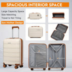 Juego de equipaje de viaje Joyway, 20 pulgadas, 24 pulgadas, 28 pulgadas, juego de equipaje de mano, con ruedas giratorias, bolsa de viaje y neceser