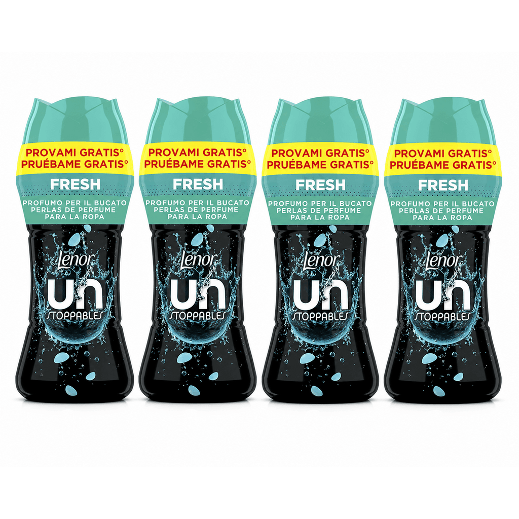 Lenor 3x270-Unstoppables Perlas Suavizante Perfumadas, Lavados, Potenciador de Frescor, Fragancia a Ariel -Lenor Unstoppables Perlas Suavizante de Perfume para la Ropa 4*195 Frescor para el Lavado Fragancia Fresca- 4*195 Frescor para el Lavado Fragancia V