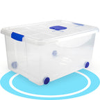 Caja Almacenamiento plástico para Guardar y Ordenar Juguetes, Libros, Documentos, Ropa, Mantas. Cierre Hermético, Gran Capacidad y Resistencia - Dekohome