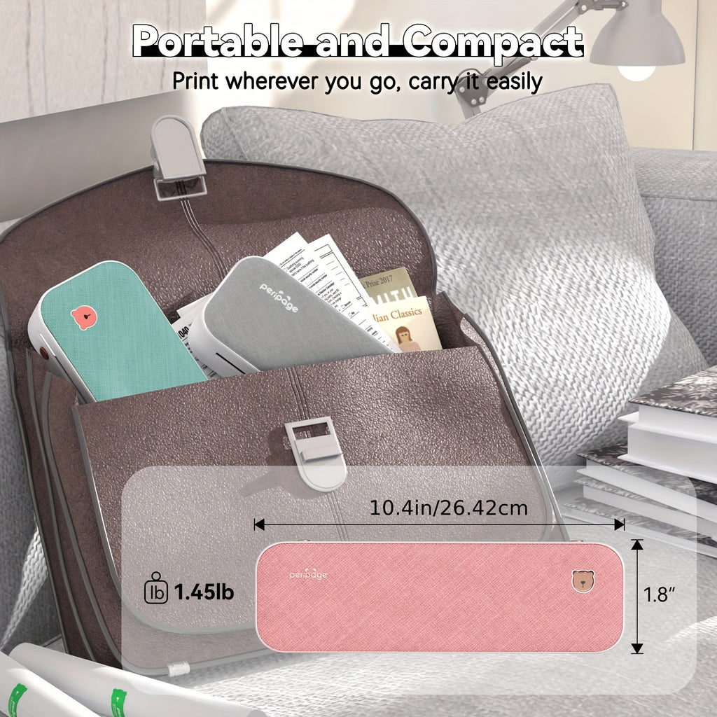 Impresora térmica A4 portátil PeriPage con Bluetooth y conexión USB