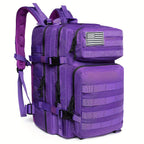 Moqueta Táctica para Hombres de 45L - Mochila Poliéster Resistente con Sistema MOLLE para Senderismo, Camping y Viajes, Bolsa de Emergencia de 3 Días con Compartimentos Múltiples, Diseño Ergonómico y Lavable a Mano, Equipo de Excursionismo, Estilo Militar
