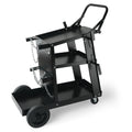 Carro para soldar VEVOR de 3 niveles con gran capacidad de carga de 400 libras, ruedas giratorias de 360°, cadenas de seguridad para almacenamiento de tanques, carro para soldar MIG con ruedas para máquinas de soldar TIG, ARC, MMA y cortadoras de plasma