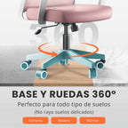 RELAXTY Silla de Oficina Ergonómica – Ajustable y Reclinable con Reposacabezas, Soporte Lumbar, Malla Transpirable y Ruedas 360° | Soporta Hasta 100 kg