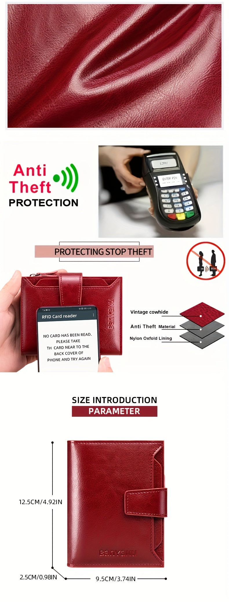 Nuevo Monedero Corto para Mujer, Elegante y de Alta Gama, Cartera Plegable y Delgada de Moda para Mujeres
