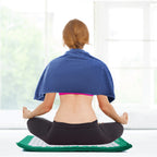 Aspria Set de Acupresión Verde 3/4 Piezas, Colchoneta de Acupresión y Almohada de Acupresión, para que te Relajes Cuerpo y Mente. Colchoneta de Acupresión Verde + Toalla Gruesa + Bolsa de Almacenamiento. MGY-S3-004