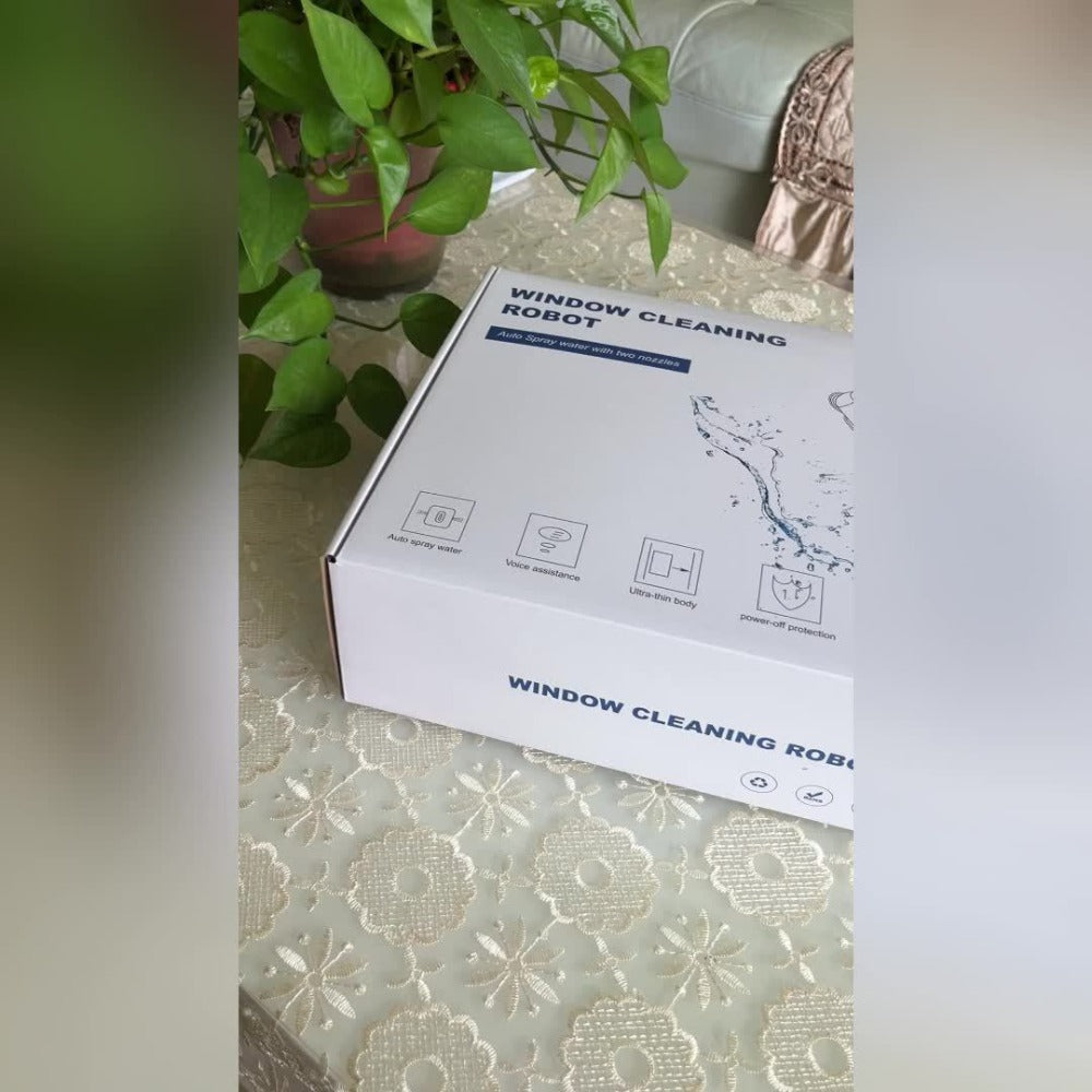 Puruikai 21 Robot Limpiacristales Inteligente Totalmente Automático, Limpiador de Ventanas Automático, Robot Limpiador de Vidrios, Limpiador de Ventanas Cuadradas de Doble Rociado, Regalo de Halloween y Navidad