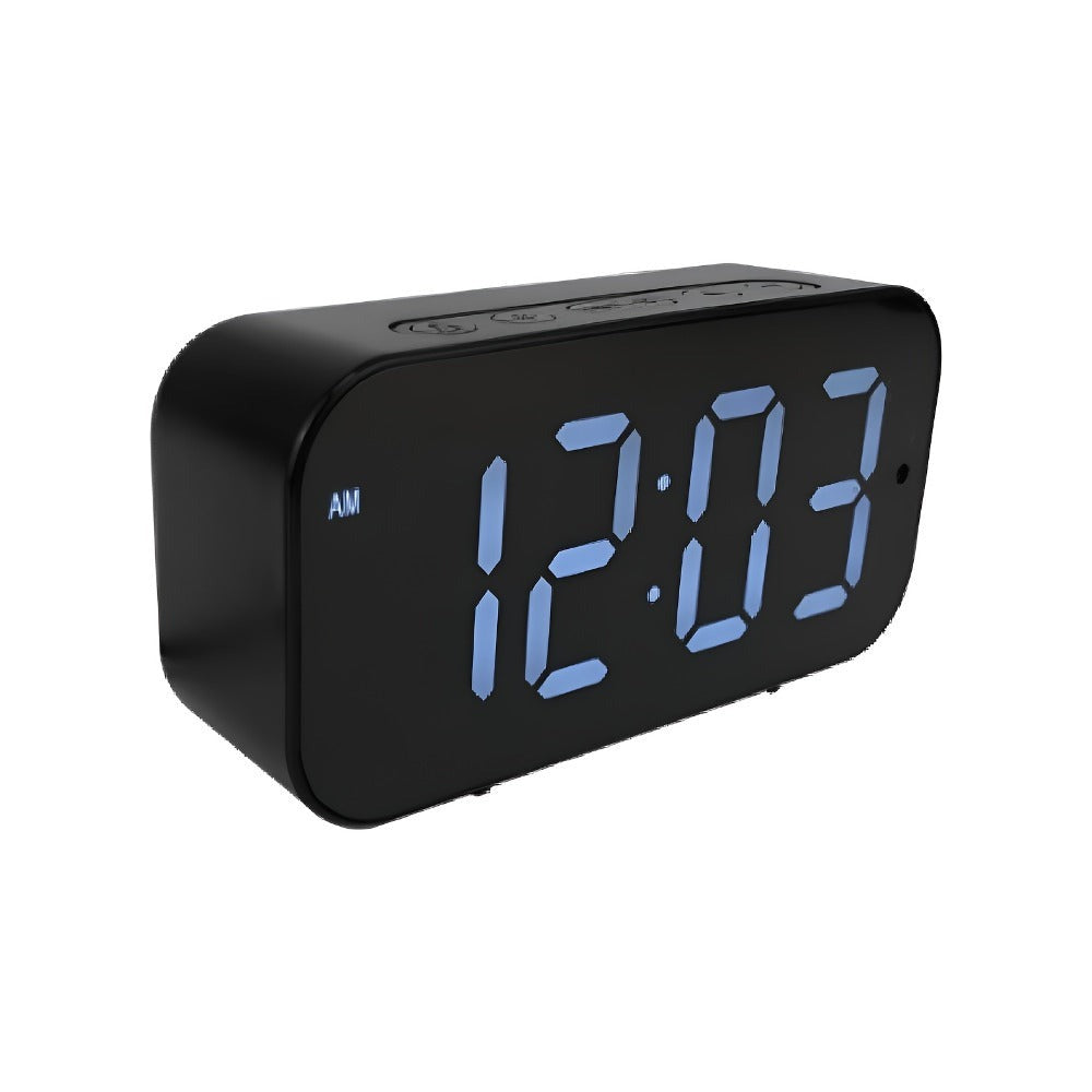 Cámara con reloj digital 1080P FHD, cámara de seguridad con tarjeta SD de 32 GB, punto de acceso AP y WiFi6, visualización remota en tiempo real, almacenamiento local, detección de movimiento, para uso en interiores en hogar, oficina y tienda inteligentes