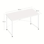 Escritorio | 1 escritorio de ordenador de 120x60cm, escritorio de oficina, escritorio de oficina ergonómico, patas de metal reforzadas, adecuado