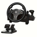 Volante de juego de carreras NBCP con pedales, volante de 270° con retroalimentación de fuerza, para PC, PS4/PS3, Android, simulador de carreras Real Racing