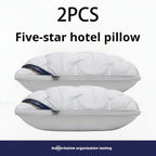 1/2 Piezas de Almohadas de Soporte para el Cuello para un Sueño Relajante, Suaves y Cómodas,Almohada Alta 900g Núcleo de Almohada para Dormir, Absorbe la Humedad y es Transpirable, Adecuadas para Dormitorio, Sala de Estar, Decoración del Hogar