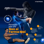 Vitastrong Magnesio y Potasio Fórmula 10 en 1, Sobres de Suplemento Multivitamínico de Potasio y Magnesio, 24 Barras con Vitamina C y Complejo B, Sin Sacarosa, Sin Gluten, Sabor a Naranja