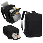 Mochila de Viaje para Cabina de Avion 45x30x20 para Vuelo Barato Equipaje de Mano y Espaciosa con Compartimento para Zapatos y Mochila Antirrobo Multifuncional para Viajes 2210.