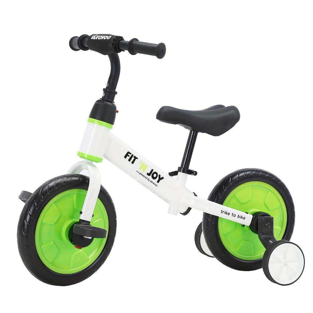 UBRAVOO Fit 'n Joy Bicicletas Infantiles, Bicicleta de Equilibrio 4 en 1 para Niños con Pedales y Estabilizadores, Bicicleta de Triciclo a Bicicleta para Niños y Niñas de 2 a 5 Años