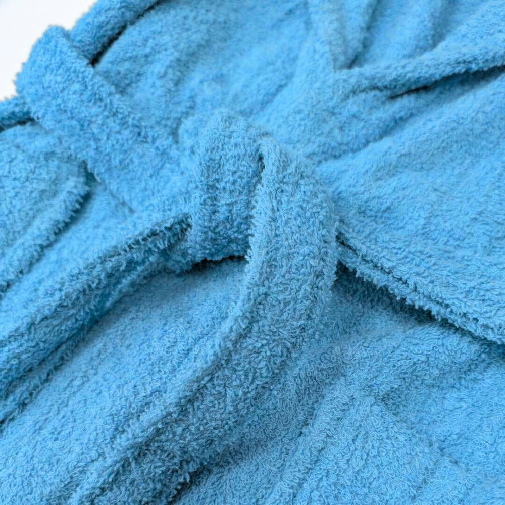 Albornoz de Algodón 450g Unisex para Baño con Cinturón y Bolsillos