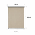Persiana Térmica • BEIGE • 32 Tamaños • BOJANEK TERMO • Manijas Ajustables • Instalación en Ventana Sin Taladro • Mecanismo de Cadena • Protección Solar y Térmica • Perfecta para Sala de Estar, Dormitorio, Cocina, Oficina • Persiana Térmica Blanca Día Noc