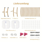 Kit de Arco de Globos Reutilizable con Soporte 2.2m/7.2ft - Dorado, Ideal para Cumpleaños, Bodas y Aniversarios, Decoración de Fiestas, Telón Fotográfico, Navidad (Globos y Plantas No Incluidos)