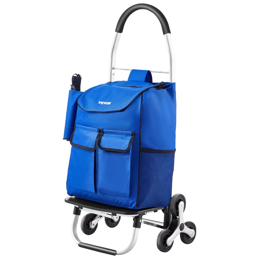 Carrito de Escaleras Plegable VEVOR con 6 Ruedas y Bolsa de Almacenamiento de 36L