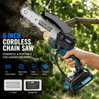 Nueva Mini Motosierra Inalámbrica Mejorada, Sierra de Podar, Completa con Batería y Cargador, para Podar Árboles, Carpintería, Tareas de Jardinería y Mantenimiento de Jardines. La Opción Ideal para Profesionales y Aficionados por Igual. Sierra Eléctrica d