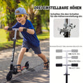 TENBOOM Patinete Plegable Ultraligero con Manillar de Altura Ajustable, Freno Trasero y Suspensión - Plegable Portátil para Personas Mayores - Ideal para Paseos por la Ciudad, Parques