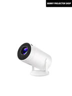 Proyector inteligente 4K Full HD, proyector sin varillas con WiFi y Bluetooth, compatible con 1080P, rotación de 180 grados, altavoces integrados, apto para iPhone/Android 11.0/sistema, compatible con Netflix y YouTube