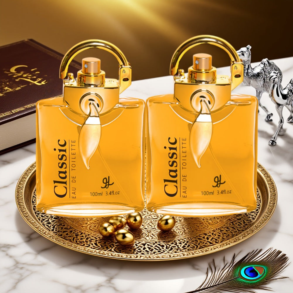 Este set incluye dos frascos de perfume unisex de la serie Árabe, con notas florales y amaderadas. Es vegano y diseñado para durar mucho tiempo, lo que lo convierte en una fragancia ideal para cualquier ocasión. Perfecto como regalo diario o de vacaciones