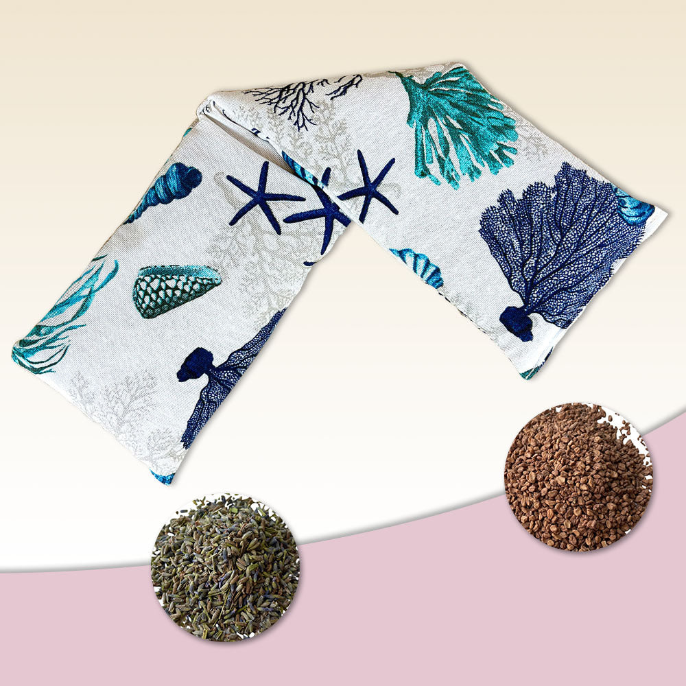 Bolsas térmicas de semillas para microondas, tamaño 50×12 cm, bolsas multifuncionales de terapia fría y calor, aptas para calentar en microondas y enfriar en nevera.