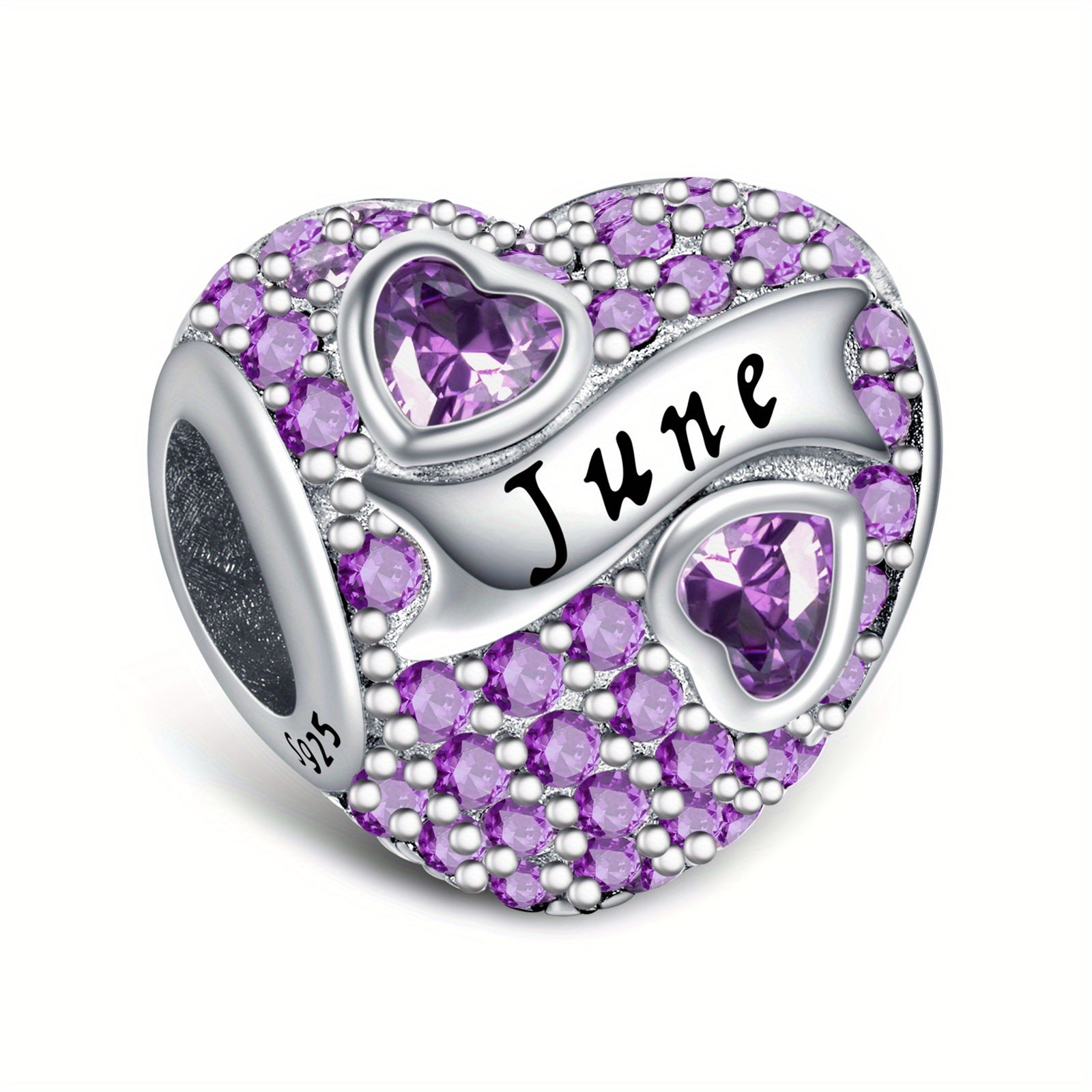 1pc Pulsera Collar Dije de Plata de Ley 925 Regalo de Boda Día de San Valentín Día de la Madre Navidad Joyería para Esposa, Mamá, Hermana, Familia, Novias