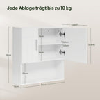 Armario de baño con almacenamiento ajustable | Para lavabo, baño y pasillo