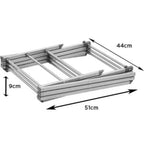 Estructura plegable para secar ropa, estructura de secado de acero portátil, resistente a la corrosión, extensible y ajustable a la cantidad de ropa, estructura de secado de metal vertical plegable con 3 niveles, estructura de secado de ropa extensible pa