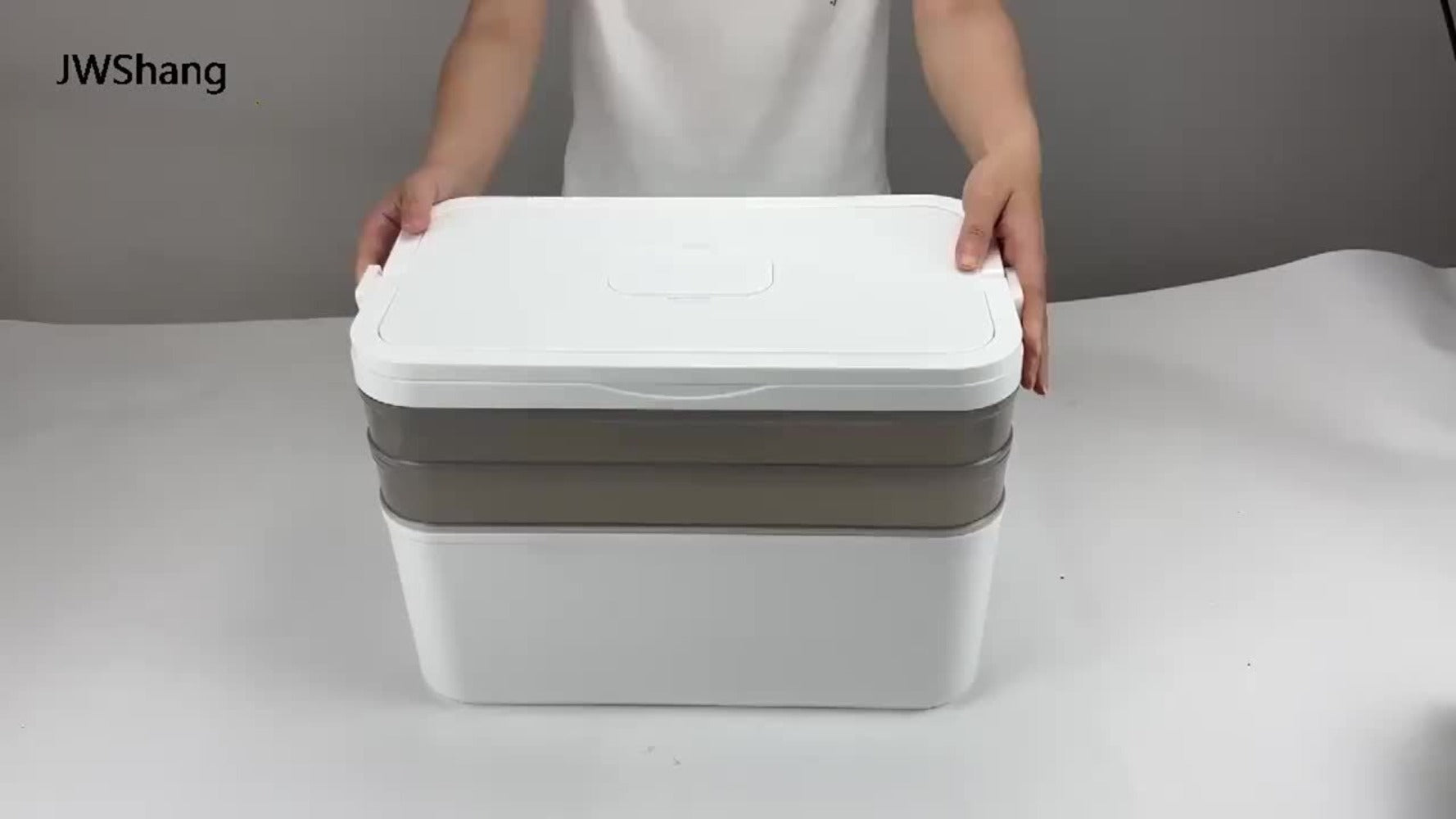 Organizador Médico de 3 Niveles - Caja de Almacenamiento de Medicina Familiar de Gran Capacidad con Cierre Seguro a Presión, Diseño Portátil Resistente para Hogar/Viajes/Oficina, Regalo Esencial Ideal para la Salud y la Seguridad