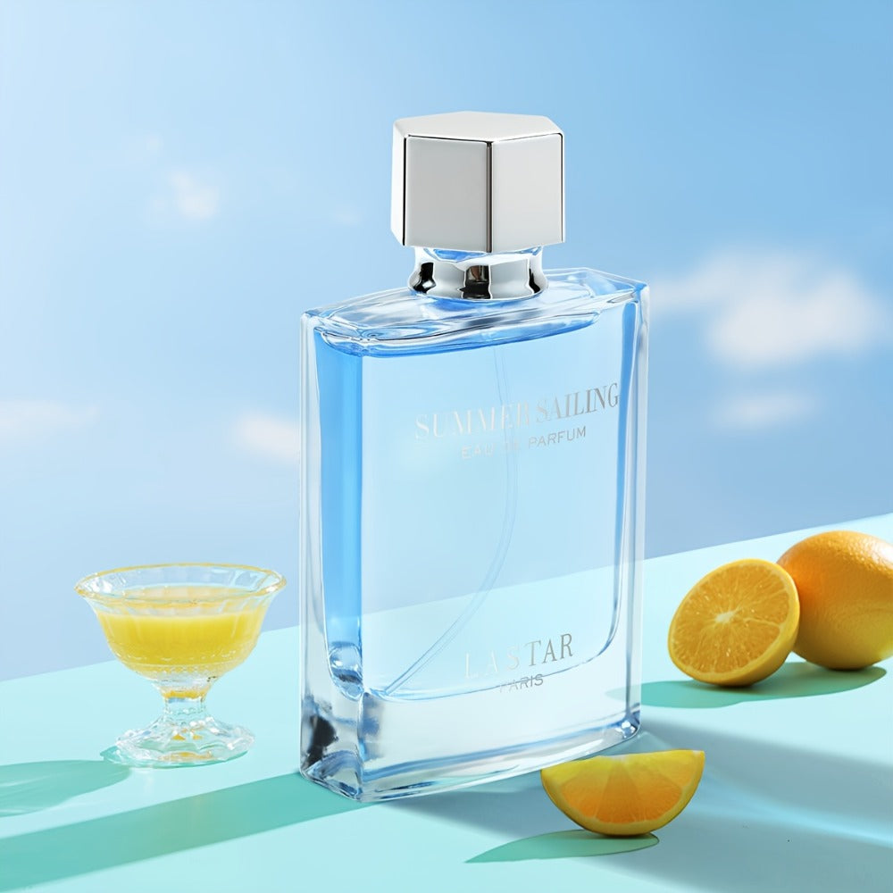 Perfume LASTAR de 50 ml para mujer y hombre - Aroma acuático a agua de mar con madera de cedro, pachulí y cítricos, fragancia de larga duración de 4 a 6 horas, empaque en caja de regalo, Eau de Toilette para uso diario, citas y desplazamientos, regalos