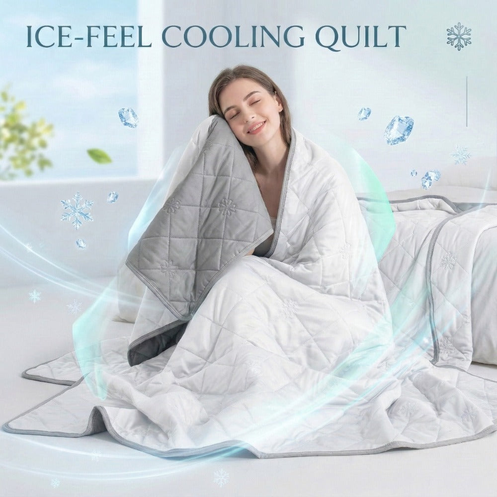 Colcha de Verano New Cool-Sense | Suave, con Relieve Ultrasónico, No se Decolora, Para Todas las Estaciones, Lavable a Máquina, Ideal para Dormitorio, Sala de Estar, Habitación de Invitados