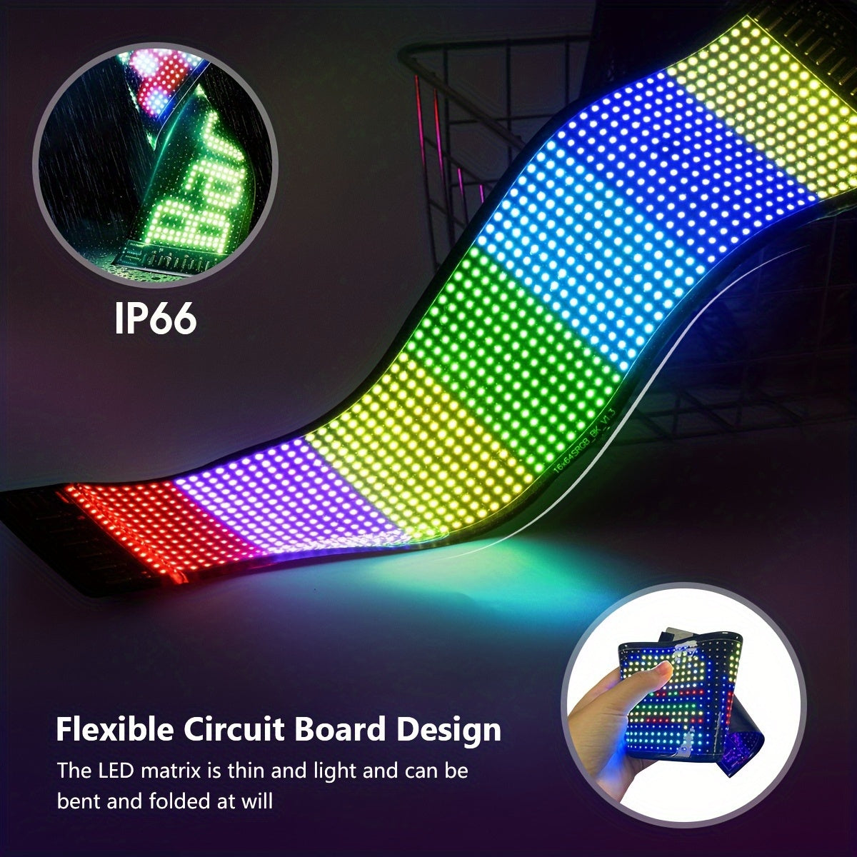 Pantalla LED programable por aplicación | Tienda, evento y señalización