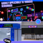 Ojo del Diablo LED Flexible para Automóvil, Pantalla de Luz Programable con Logo Publicitario, Texto y Grafiti, Aplicación Inteligente, Bluetooth USB