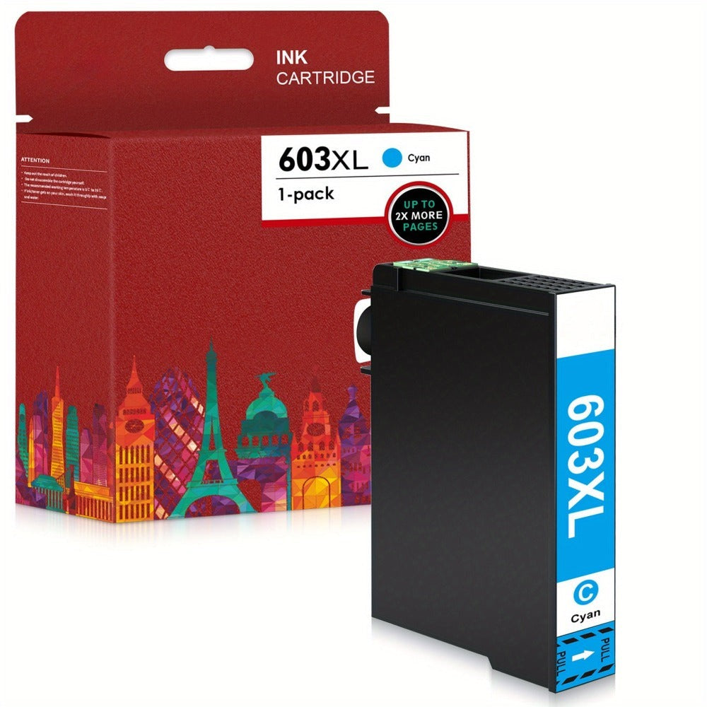 Cartuchos de tinta compatibles 603XL para varios modelos Epson Expression Home y Workforce, disponibles en paquetes de 1 a 10