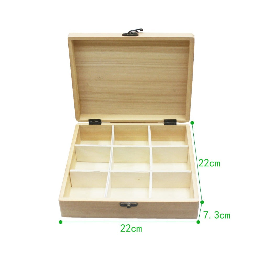 Caja de Joyas de Madera con Compartimentos | Caja Organizadora de Joyas de Madera (Varios Modelos) | Caja de Almacenamiento de Joyas de Madera con Tapa | Caja de Joyas de Madera con Cerradura