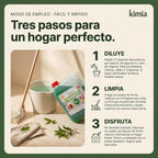 KIMIA - Fregasuelos Concentrado Profesional 5L | Limpiasuelos Mascotas | Friegasuelos Concentrado con Esencia de Arbol de Té | Especial Perros y Gatos | Todo Tipo de Superficies | Limpieza Profunda | Sin Aclarado