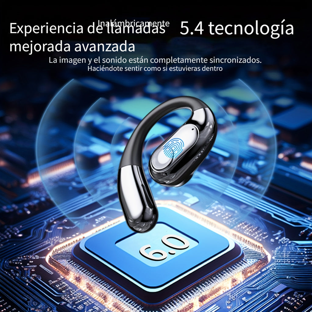 Auriculares Bluetooth | Miniso MS193 Auriculares de Traducción AI: Pantalla Táctil LED, 40 Horas de Batería, Sonido HD de Alta Fidelidad, Modo