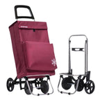 Carrito de Compra Plegable con Bolsa Térmica \Impermeable y 4 Ruedas,Ligero, 94x44x38cm,40 litros,Resistente y Reutilizable,Carro de Compra Plegable, 4 Ruedas de Alta Resistencia,Carro Compra. (COMPRA-002)