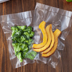 200 Bolsas para Sellador al Vacío | Patrón de Malla, Resistentes a la Humedad y a los Insectos, Mantienen Frutas, Verduras y Bistecs Frescos Más Tiempo, Compatibles con Todos los Selladores al Vacío, Material Plástico, Almacenamiento de Cocina, Navidad, A