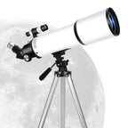 Telescopio refractor de 80 mm para observación de estrellas y luna | diseño funcional