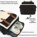 Mochila de Viaje para Cabina de Avion 43x30x18 para Vuelo Barato, Equipaje de Mano y Espaciosa con Compartimento para Zapatos y Mochila Antirrobo Multifuncional para Viajes (266)