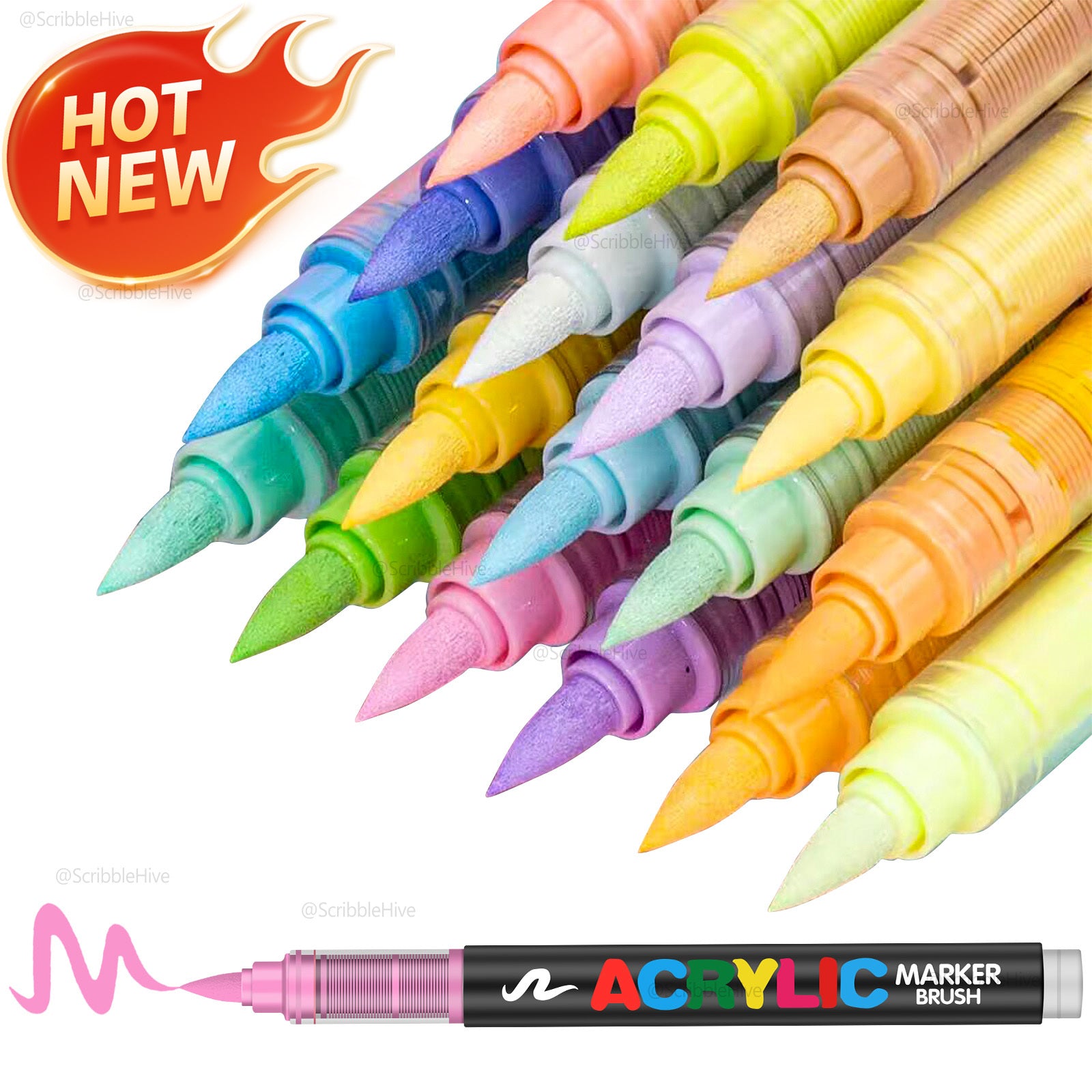 Rotuladores | Guangna Juego de rotuladores acrílicos nuevos de 288/240 colores, tinta líquida, rotuladores de dibujo artístico, empaque elegante