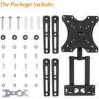 Soporte de pared universal giratorio e inclinable para TV, soporte para TV o monitores planos o curvos de 81.28-139.7 cm