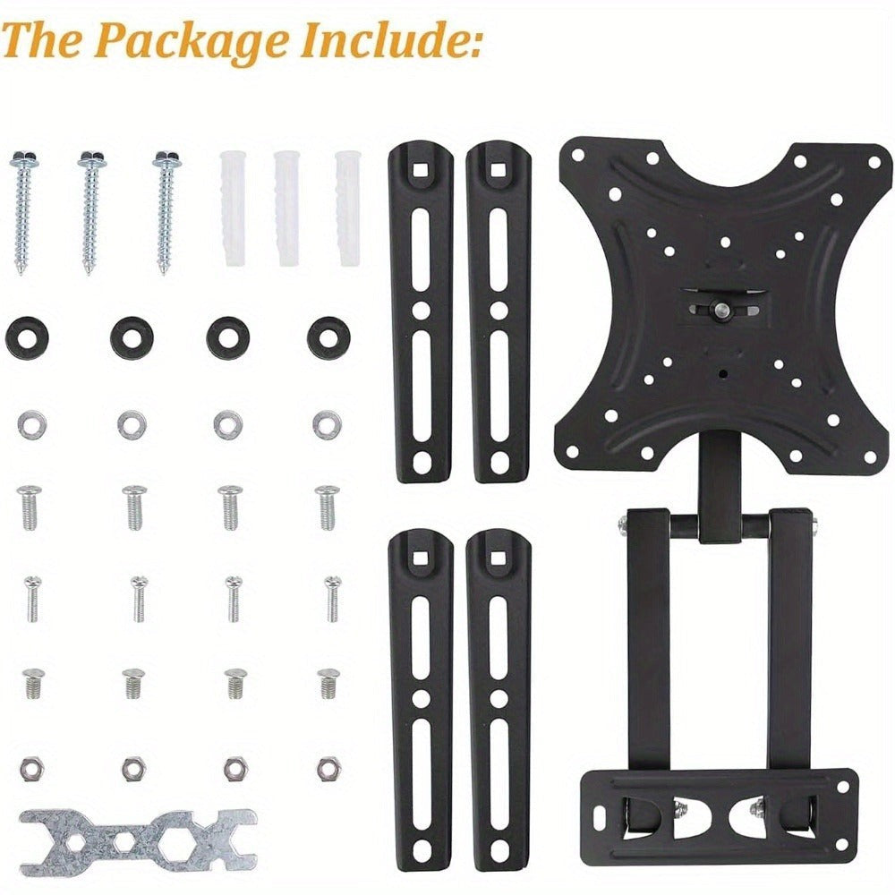 Soporte de pared universal giratorio e inclinable para TV, soporte para TV o monitores planos o curvos de 81.28-139.7 cm