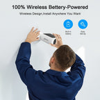 ANRAN Cámara de Seguridad Solar, Perfecta para Monitoreo de Jardín, Exterior, Wifi Inalámbrico, Alimentada por Batería, Visión Nocturna a Color, Detección de Movimiento PIR, Audio Bidireccional