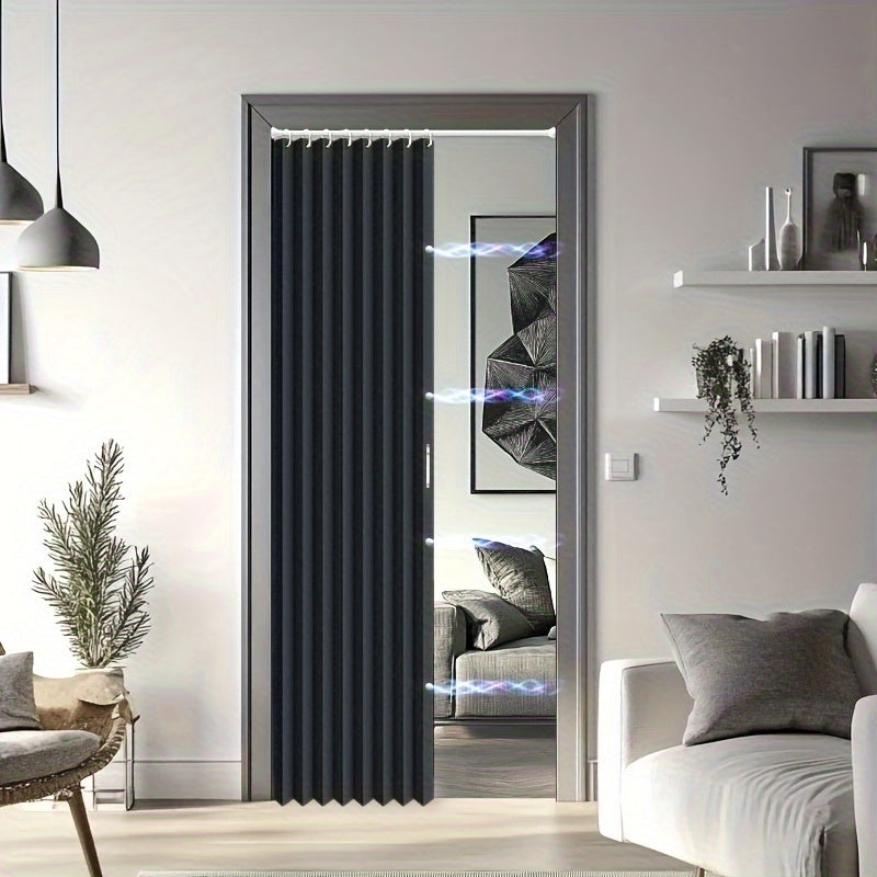 1 Cortina Magnética para Puerta, Cubierta Aislante para Puerta, Cortina Opaca para Puerta, Fácil de Instalar, Dormitorio, Sala de Estar, Cocina, División de Habitación